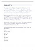 Math AEPA Questions with complete solution 2024 