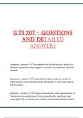 ILTS 207 – questions and detailed answers