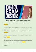 Epic Quiz Study Guide/ Q&A/ 2024-2025. 