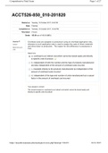 University of Louisiana, Lafayette - ACCT 526 Final Exam