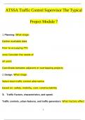 ATSSA Traffic Control Supervisor The Typical Project Module 7  QUESTIONS & ANSWERS 2024/2025 ( A+ GRADED 100% VERIFIED)