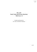 Bio 1A03 Mid-Term II_ Study Guide and Practice Questions