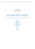 Verslag: filosofie essay - leerjaar 2