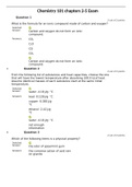 Arizona State University. CHEMISTRY 101 Chapter 2-5 Exam. Questions And Answers. Complete Solution