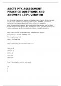 ABCTE PTK ASSESSMENT PRACTICE QUESTIONS AND ANSWERS 100% VERIFIED