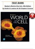 Test Bank for Becker's World of the Cell, 10th Edition by Hardin & Lodolce, ISBN: 9780137441778, All 26 Chapters Covered, Verified Latest Edition