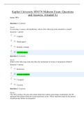 MN576 Midterm Exam. Questions and Answers. (Graded A)