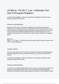 UH Manoa - PH 203 (T. Lee) - Certification Test How To Recognize Plagiarism