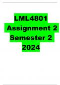 LML4801 Assignment 2 Semester 2 2024