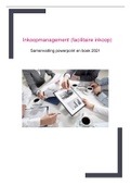 Samenvatting Inkoopmanagement (facilitaire inkopen)