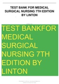 Medical Surgical Nursing 7th Edition Linton Test Bank