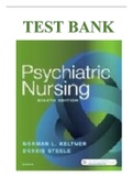 TEST BANK FOR PSYCHIATRIC NURSING, 8TH EDITION, NORMAN L. KELTNER, DEBBIE STEELE, ISBN: 9780323479516, ISBN: 9780323555081, ISBN: 9780323528733