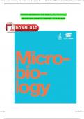 OPENSTAX MICROBIOLOGY TEST BANK OpenStax Microbiology THIS TEST BANK COVERS ALL CHAPTERS 1-26 OF THE BOOK All Chapters Complete ISBN:9781938168147 Newest Edition 2024 Instant Pdf Download 