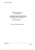 Solution Manual For Elementary Surveying An Introduction to Geomatics, 16th Edition by Charles D. Ghilani - All Chapters 2024