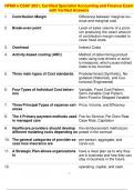 HFMA's CSAF 2021, Certified Specialist Accounting and Finance Exam with Verified Answers