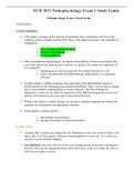 NUR 3032 Pathophysiology Exam 1 Study Guide