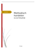 Samenvatting methodisch handelen inzichtelijk H1 t/m H4