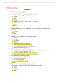 NURS 3632 HESI A2 V2 (Re-take) Study Guide