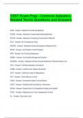 CSST Exam Prep - Common Asbestos-Related Terms Questions and Answers