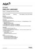 AQA English Language 7702 paper 2 question paper EnglishLanguage A 7June 2024