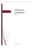 samenvatting reader en lessen wijsgerige pedagogiek deel 1 