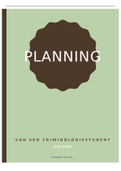 Planner van een criminologie student