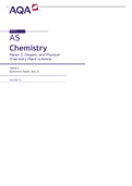 Specimen mark scheme set 2 Paper 2 Chemistry