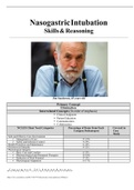 NUR 1022C Nasogastric Intubation Skills & Reasoning   Jim Sanderson, 65 years old