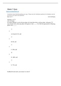 SCIENCE 132Week 7 Quiz 9.0/ 9.0 Points