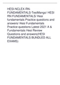 HESI-NCLEX-RNFUNDAMENTALS-TestMango/ HESI RN FUNDAMENTALS/ Hesi fundamentals Practice questions and answers/ Hesi Fundamentals Practice questions Latest 2021 A & Fundamentals Hesi Review Questions and answers(HESI FUNDAMENTALS BUNDLED ALL EXAMS)