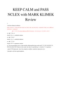 KEEP CALM and PASS NCLEX with MARK KLIMEK Review