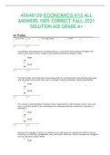 45648129 ECONOMICS K15 ALL ANSWERS 100% CORRECT FALL-2021 SOLUTION AID GRADE A