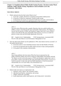 EXAM ELABORATIONS : Population-Based Public Health Nursing Practice: The Intervention Wheel  Stanhope: Public Health Nursing: Population-Centered Health Care in the Community, 10th Edition 