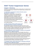 Molecular Biology and Oncology - Summary and WG answers of all SSAs