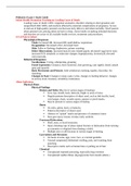 NR 328 Pediatrics Exam 1 Study Guide graded A