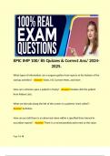 EPIC IMP 100/ 85 Quizzes & Correct Ans/ 2024-2025.