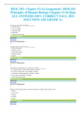 BIOL 102: Chapter 13-14 Assignment / BIOL102 Principles of Human Biology Chapter 13-14 Quiz ALL ANSWERS 100% CORRECT FALL-2021 SOLUTION AID GRADE A+