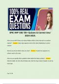 EPIC IMP 100/ 85+ Quizzes & Correct Ans/ 2024-2025. 