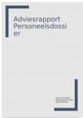 Adviesrapport personeelsdossier (advies- en exitgesprek) cijfer: 8,5