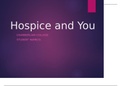 NR 449 Hospice and You Presentation