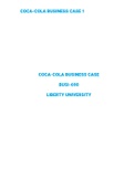 BUS 690 Coca-Cola Business Case 1