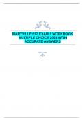 MARYVILLE 612 EXAM 1 WORKBOOK  MULTIPLE CHOICE 2024 WITH  ACCURATE ANSWERS 