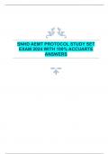 SNHD AEMT PROTOCOL STUDY SET  EXAM 2024 WITH 100% ACCUARTE  ANSWERS