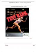 TEST BANK for Clinical Kinesiology and Anatomy 7th Edition by Lippert Lynn. ISBN-. (All Chapters 1-20. complete solution Guide + Answer Key)