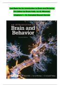 TEST BANK For An Introduction to Brain and Behavior, 7th Edition by Bryan Kolb, Ian Q. Whishaw, Verified Chapters 1 - 16, Complete Newest Version