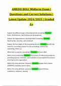 AMEDD BOLC Midterm Exam | Questions and Correct Solutions | Latest Update 2024/2025 | Graded A+