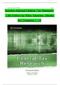 Solution Manual Federal Tax Research  13th Edition by Roby Sawyers, Steven Gill Chapters 1 -13