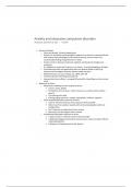 NURS 40030 Anxiety and Obsessive Compulsive Disorders Notes 