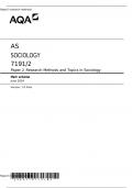 AS SOCIOLOGY 7191/2