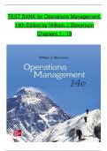 TEST BANK for Operations Management, 14th Edition by William J. Stevenson, Verified Chapters 1 - 19, Complete Newest Version